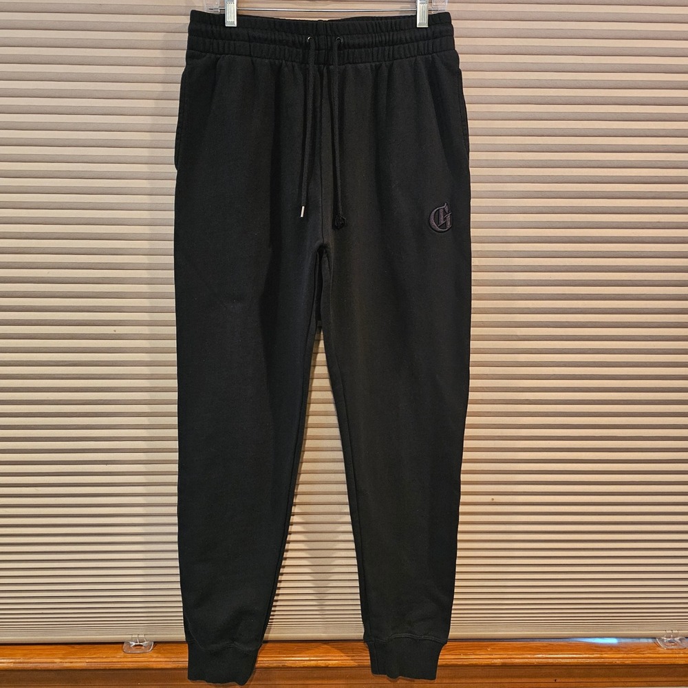 Ghost Limited Edition Mens Joggers Black Fleece Sweatpants Large Logo Tapered